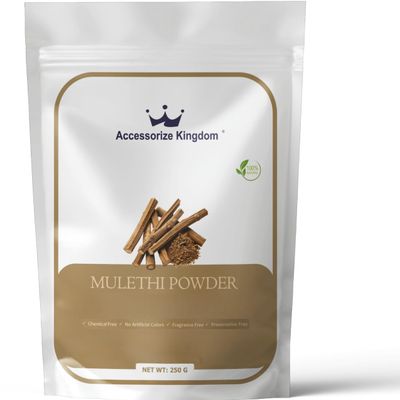 Accessorize Kingdom Mulethi Herbal Powder for External Use For DIY Face & Hair Packs | 8.8 oz (250g)