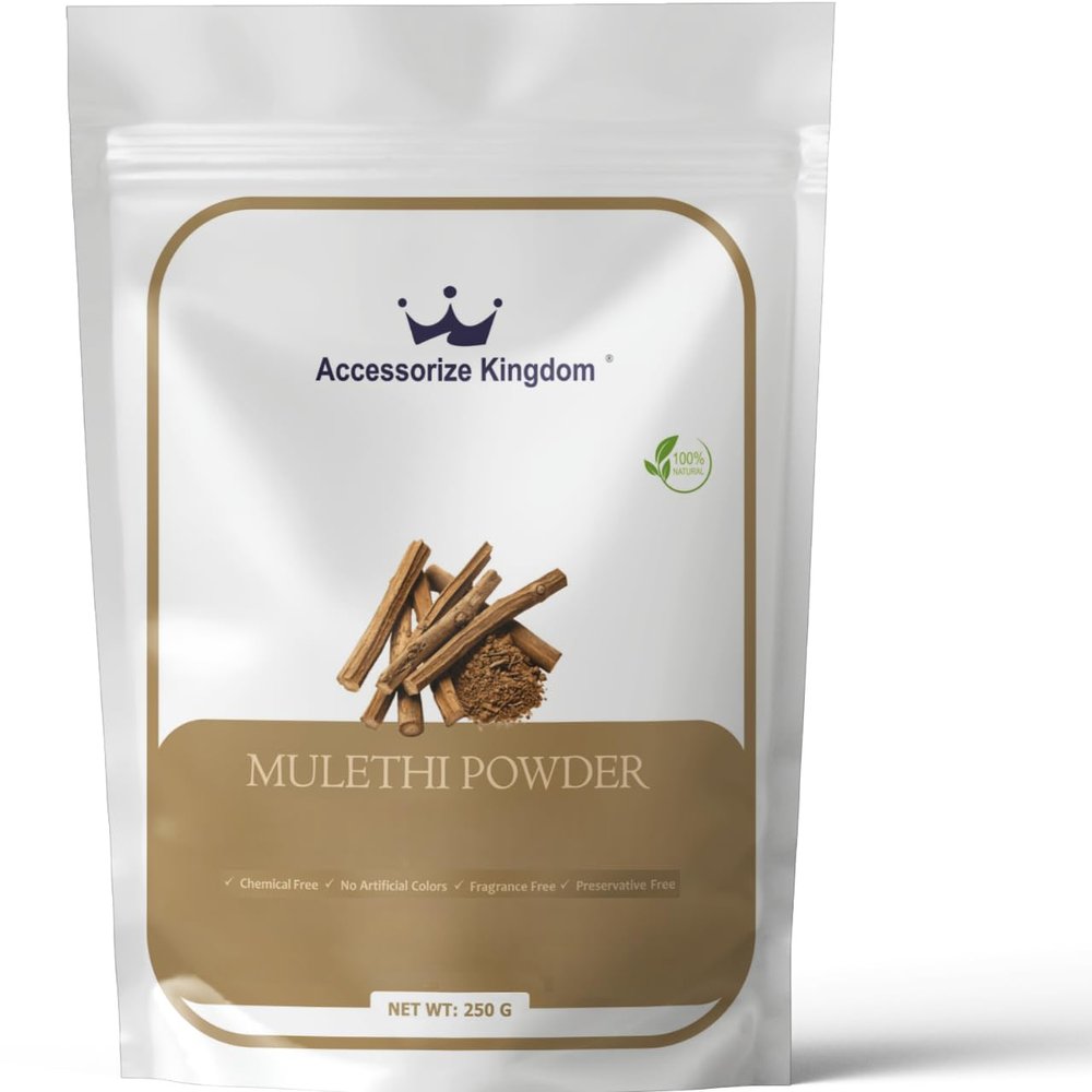 Accessorize Kingdom Mulethi Herbal Powder for External Use  For DIY Face & Hair Packs | 8.8 oz (250g)