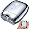 All-Metal Mini Electric Shaver for Travel Men  Portable USB-C Rechargeable Razor with Mirror Cap, Waterproof Wet/Dry, Smooth Shave, Ideal Gift for Dad Husband Boyfriend, RX40 Silver view 1