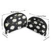 2 Pcs Makeup Bag Coin Purse Wallet for Women daisy Print Shell Storage Bag Cosmetic Bag view 2