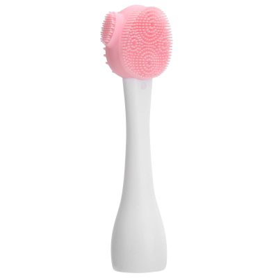 aqxreight Handheld Silicone Face Brush DIY Mixing Stick Makeup Cleansing Brush to and It Face BrushSilicone BrushHandheld BrushSilicone BrushFace ToolCle (Pink and White Single Head)