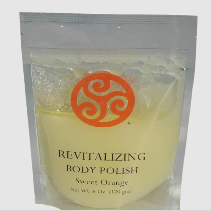 Body Polish -Orange - Natural Salt Scrub - 6 Ounce