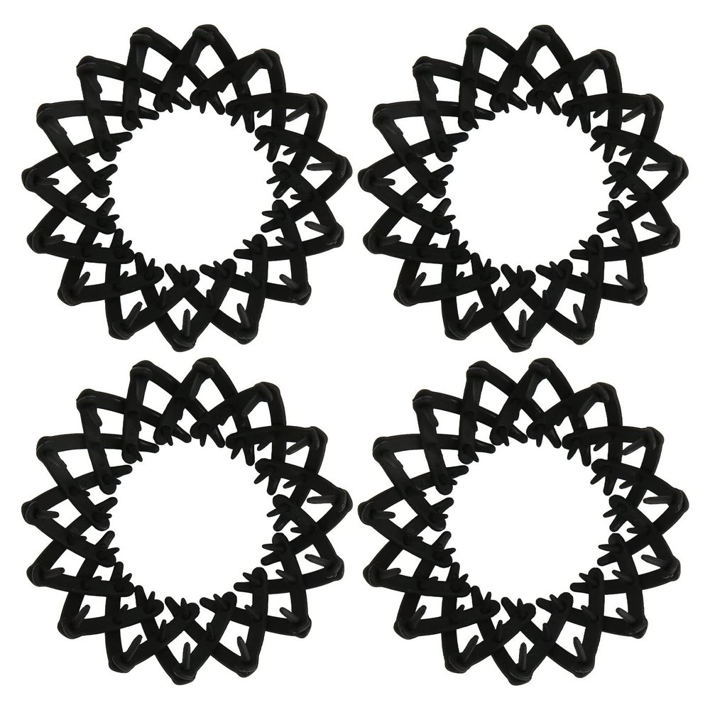 4pcs Ponytail Hair Clip Set - Expandable Simple Strong Grip Plastic Ponytail Holder Clip for Daily Use, Bird Nest Hair Clip, Stylish and Elegant Hairpin for Women Girls