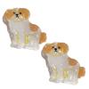 2PCS Mini Yorkshire Hair Clips,Novelty Dog Claw Clips,Animal Shape Hair Clips,Acetate Hair Clip for Girls,Small Claw Barrettes for Women (Yorkshire) view 1