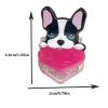 2PCS Mini Loving Heart French Bulldog Hair Clips,Novelty Dog Claw Clips,Animal Shape Hair Clips,Acetate Hair Clip for Girls,Small Claw Barrettes for Women (Loving Heart French Bulldog) view 2