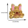 2PCS Mini French Bulldog Hair Clips,Novelty Dog Claw Clips,Animal Shape Hair Clips,Acetate Hair Clip for Girls,Small Claw Barrettes for Women (French Bulldog) view 2