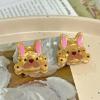 2PCS Mini French Bulldog Hair Clips,Novelty Dog Claw Clips,Animal Shape Hair Clips,Acetate Hair Clip for Girls,Small Claw Barrettes for Women (French Bulldog) view 3