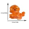 2PCS Mini Teddy Hair Clips,Novelty Dog Claw Clips,Animal Shape Hair Clips,Acetate Hair Clip for Girls,Small Claw Barrettes for Women (Teddy) view 2