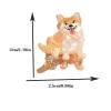 2PCS Mini Shiba Inu Hair Clips,Novelty Dog Claw Clips,Animal Shape Hair Clips,Acetate Hair Clip for Girls,Small Claw Barrettes for Women (Shiba Inu) view 2