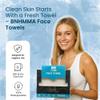 BNHMMA, Clean Face Towels - Extra Soft 100% Dry Cotton Face Wipes, Disposable Face Towels, Dry Face Towelettes for Makeup Removal, Biodegradable Wipes, Single - Use Towels, 50 CT view 2