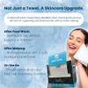 BNHMMA, Clean Face Towels - Extra Soft 100% Dry Cotton Face Wipes, Disposable Face Towels, Dry Face Towelettes for Makeup Removal, Biodegradable Wipes, Single - Use Towels, 50 CT view 3