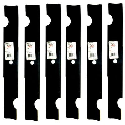 6 Blades Replacement for Scag 48108 481707 482878 48185 482462 Notched Heavy Duty 52" Deck