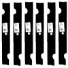 6 Blades Replacement for Scag 48108 481707 482878 48185 482462 Notched Heavy Duty 52" Deck view 1