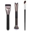 3 Piece U-Shaped Nose Contour Brush Set  Professional Eyebrow, Eyeshadow & Blush Brush for Precise Contouring, Highlighting & Full Face Makeup  Ideal for Beginners, Cream & Powder Products view 1