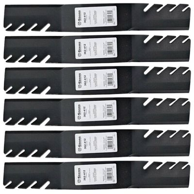 6 Toothed Blades fit Replacement for Cub Cadet 742-04053B 742-04053C 942-04053 942-0405 RZT50