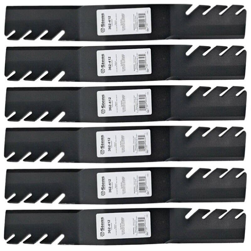 6 Toothed Blades fit Replacement for Cub Cadet 742-04053B 742-04053C 942-04053 942-0405 RZT50