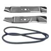 2 Blades & 1 Deck Belt Pack Replacement for Cub Cadet 742-04125 742-04124 954-04153 742-0611 view 1