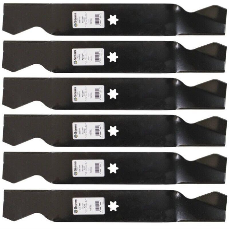 6 Mulching Blades fit Replacement for Cub Cadet 742-04126 742-0616A-0637 MTD 942-0616 942-0616A