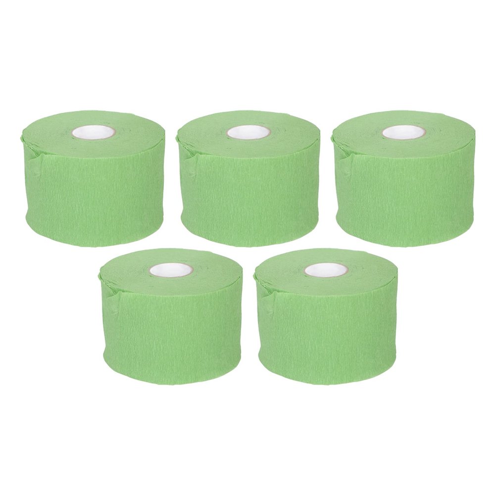5 Rolls Disposable Barber Paper Neck Strips with Elastic Stretch for Hairdressing & Beauty Salons