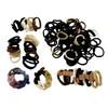 137 Pcs Hair Ties with Seamless High Elastic in Ponytail Holders Kit that don't Damage your Hair (6 Styles) view 1