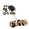 137 Pcs Hair Ties with Seamless High Elastic in Ponytail Holders Kit that don't Damage your Hair (6 Styles) view 3