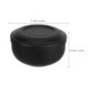 Amosfun Stainless Steel Shaving Bowl with Lid Travel Friendly Metal Shave Cup for Men Moisture Retaining Soap Holder Brush Stand Compact Grooming Accessory for Home Travel view 2