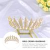 KAYTMSDILeaf Pearl Crown Leaf CrownRhinestone Crystal Pearl Prom Queen Wedding Bride for Women view 4
