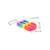 RORPOIR 4pcs Rainbow Ice Body Exfoliating Shower Sponges Portable Bath Scrubber for Back Cleaning Durable Versatile Exfoliating Tool for Men and Women Travel Care view 2