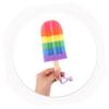 RORPOIR 4pcs Rainbow Ice Body Exfoliating Shower Sponges Portable Bath Scrubber for Back Cleaning Durable Versatile Exfoliating Tool for Men and Women Travel Care view 4