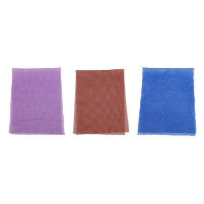 Pongnas 3 Pcs African Net Nylon Deep Cleanse Bath Wash African Net Body Scrubbe Exfoliating Mesh Removes Dead Skin Quick Dry