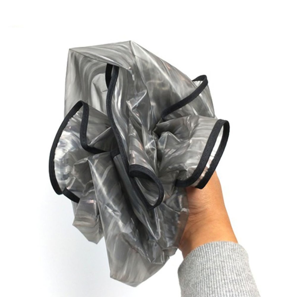Beatifufu Grey Hairdressing Cape Short Styling Smock for Barbershop Home Use DIY Hair Dye Shawl Easy Clean Non Sticky Design Protects Clothing During Hair