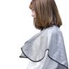 Beatifufu Grey Hairdressing Cape Short Styling Smock for Barbershop Home Use DIY Hair Dye Shawl Easy Clean Non Sticky Design Protects Clothing During Hair view 2