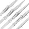 Tweezers Set Stainless Steel Professional Anti Static Curved Straight Flat Precision Tweezers for Electronics Jewelry Making Crafts Model Building Soldering 5PCS view 4