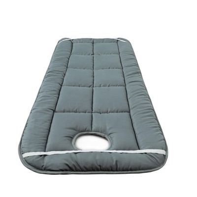 LDLCYCN Gray(r),80 * 185cm, Spa Massage Table Pad Soft Comfortable Massage Table Padding Topper with Face Hole Mattress for Tattoo Table Beauty Salon Bed Lash Bed Pad Square Round Head