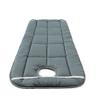 LDLCYCN Gray(r),80 * 185cm, Spa Massage Table Pad Soft Comfortable Massage Table Padding Topper with Face Hole Mattress for Tattoo Table Beauty Salon Bed Lash Bed Pad Square Round Head view 1