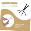 TOYZFRIENDY Stainless Steel Nose Hair Scissors 2-Piece Manual Trimming Tool for Men and Women Precision Cutting for Facial Grooming Compact and Easy to Use view 3