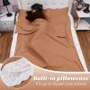 Irenare Self Tan Sleep Sack Reusable Body Self Tanners Lightweight Breathable Tanning Sleeping Sac for Bed Travel Sleeping Bag(Brown) view 3