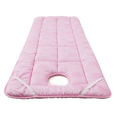LDLCYCN Pink(s),80 * 190cm, Spa Massage Table Pad Soft Comfortable Massage Table Padding Topper with Face Hole Mattress for Tattoo Table Beauty Salon Bed Lash Bed Pad Square Round Head