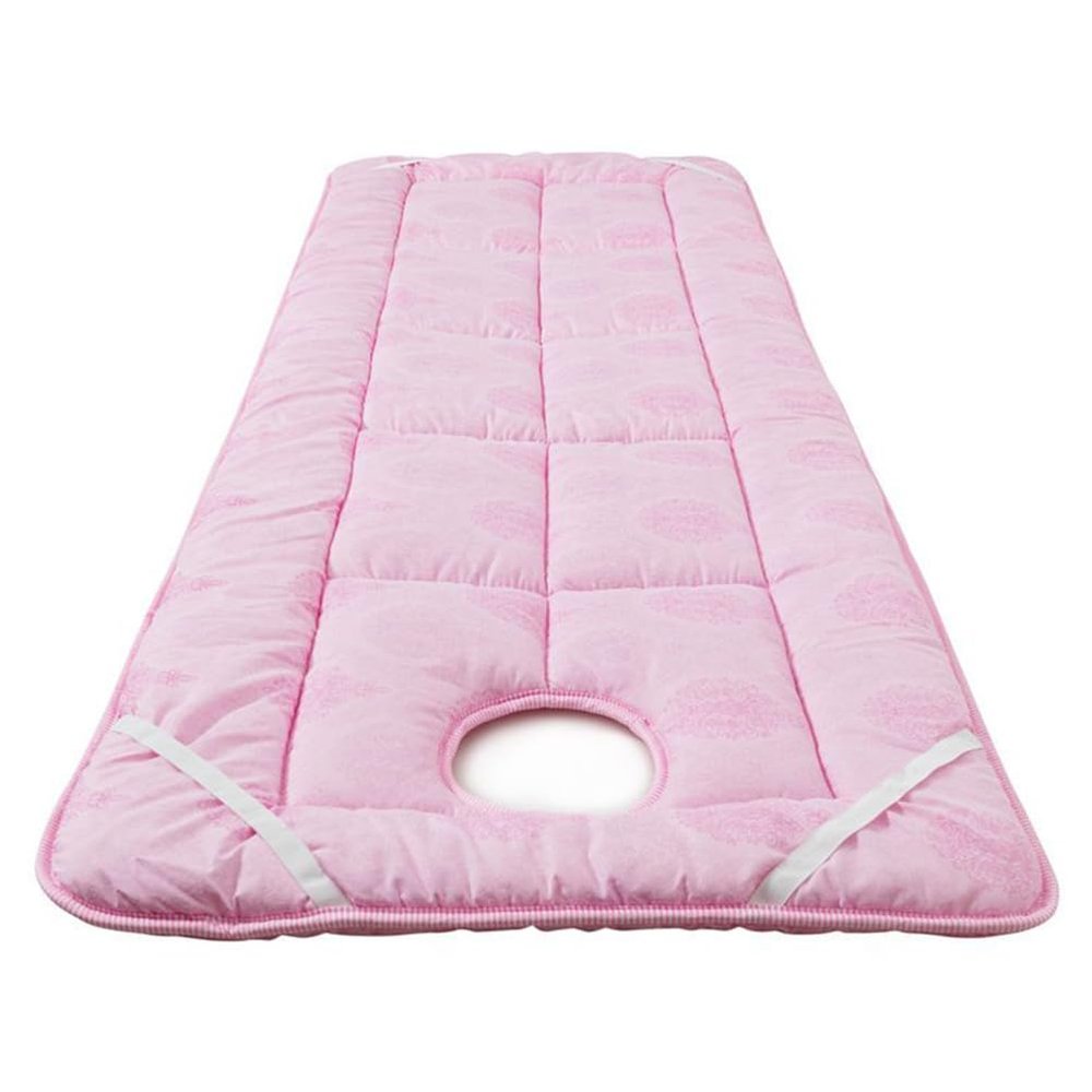 LDLCYCN Pink(s),80 * 190cm, Spa Massage Table Pad Soft Comfortable Massage Table Padding Topper with Face Hole Mattress for Tattoo Table Beauty Salon Bed Lash Bed Pad Square Round Head