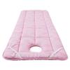 LDLCYCN Pink(s),80 * 190cm, Spa Massage Table Pad Soft Comfortable Massage Table Padding Topper with Face Hole Mattress for Tattoo Table Beauty Salon Bed Lash Bed Pad Square Round Head view 1