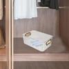 HEALLILY PET Clothes Box for Underwear Storage, White Low Small Size view 4