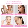 Electric Razor for Women, 4-in-1 Bikini Trimmer & Body Shaver for Nose Hair Face Eyebrow Arms Legs Armpit Underarm Pubic Area, Rechargeable Wet/Dry Painless Hair Removal view 3
