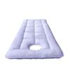 LDLCYCN White(s),80 * 185cm, Spa Massage Table Pad Soft Comfortable Massage Table Padding Topper with Face Hole Mattress for Tattoo Table Beauty Salon Bed Lash Bed Pad Square Round Head view 1