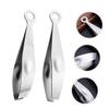 Cabilock 2-Piece Kitchen Tweezers Set Metal Cooking Tweezers for Chicken Plume and Goose Hair Removal Compact and Portable Kitchen Accessories view 3