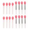 HOIRIX Mini Lip Brush Silicone Lip Scrub Brush Multi-functional Makeup Brushes Lip Scrubber Exfoliator Tool for Lip Lightening (White, 16 PCS) view 1