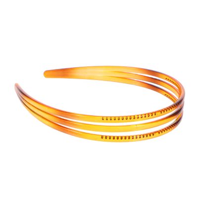 Mikinona Triple Layer Hollow Toothed Hair Band for Women Stylish Spa Headband with Comfort Fit for Face Washing Daily Use Compatible with All Hair Types