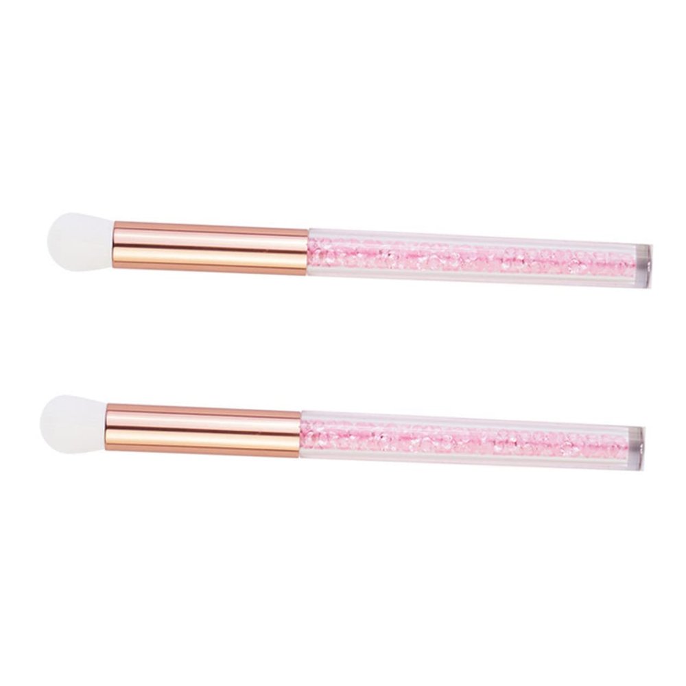 WRITWAA 2Pcs Pink Eye Shadow Brushes for Women Professional Makeup Tool Style Eyeshadow Applicators for Deep Cleaning and Makeup Skin Friendly Beauty Brushes