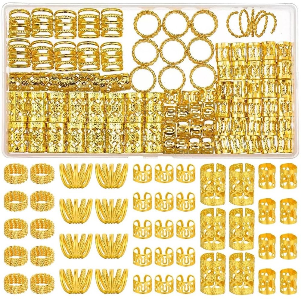 110pcs Crystal Loc Adornment Hair Wire Dreadlock Jewelry Decoration For Braids And Twists