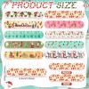 50 Pack Christmas Mini Nail Files Gifts Bulk Holiday Mini Emery Boards Double-Sided Christmas Party Nail Files Favors Bulk Stocking Stuffers for Employee Appreciation Teacher Staff Coworkers (Elegant) view 2