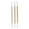 3 PCS Lash Lift Perm Tools | Expert Stainless Steel Eyelash Curling Comb/Tinting Extensions Supplies | Gold & Silver Colors, Reusable & Sturdy view 1